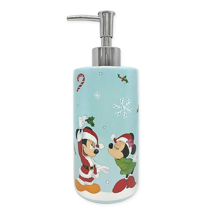 slide 1 of 1, Disney Holiday Collection Mickey and Minnie Lotion Pump, 1 ct