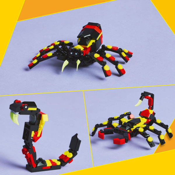 slide 19 of 21, LEGO Creator 3 in 1 Wild Animals Surprising Spider Building Toy 31159, 1 ct