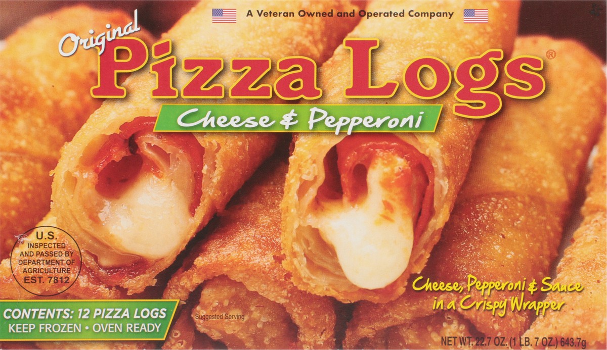 slide 12 of 13, Pizza Logs Original Whole Milk Mozzarella & Pepperoni Pizza Logs 12 ea, 12 ct