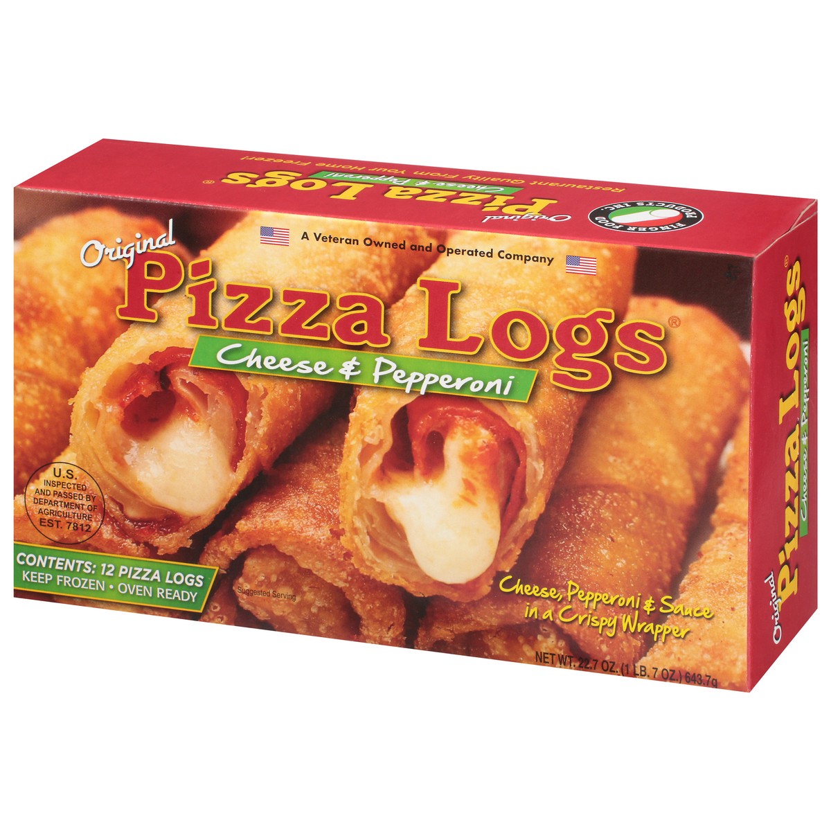 slide 13 of 13, Pizza Logs Original Whole Milk Mozzarella & Pepperoni Pizza Logs 12 ea, 12 ct