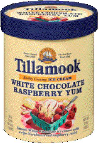 slide 1 of 1, Tillamook White Chocolate Raspberry Yum Ice Cream, 1.75 qt