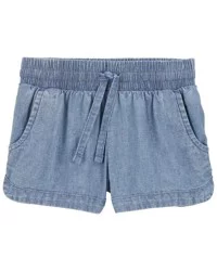 Carter's Baby Chambray Pull-On Shorts Chambray 3M