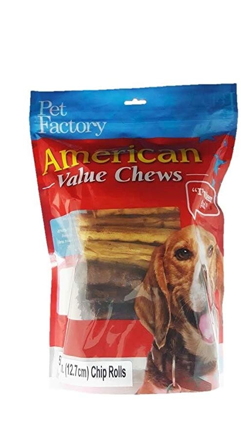 slide 1 of 1, Pet Factory American Beefhide Chic Chips, 18 oz