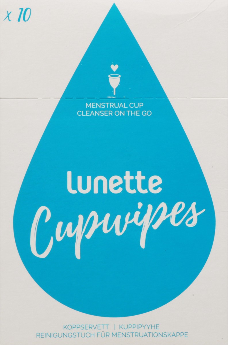 slide 5 of 12, Lunette Cupwipes 10 ea, 10 ct