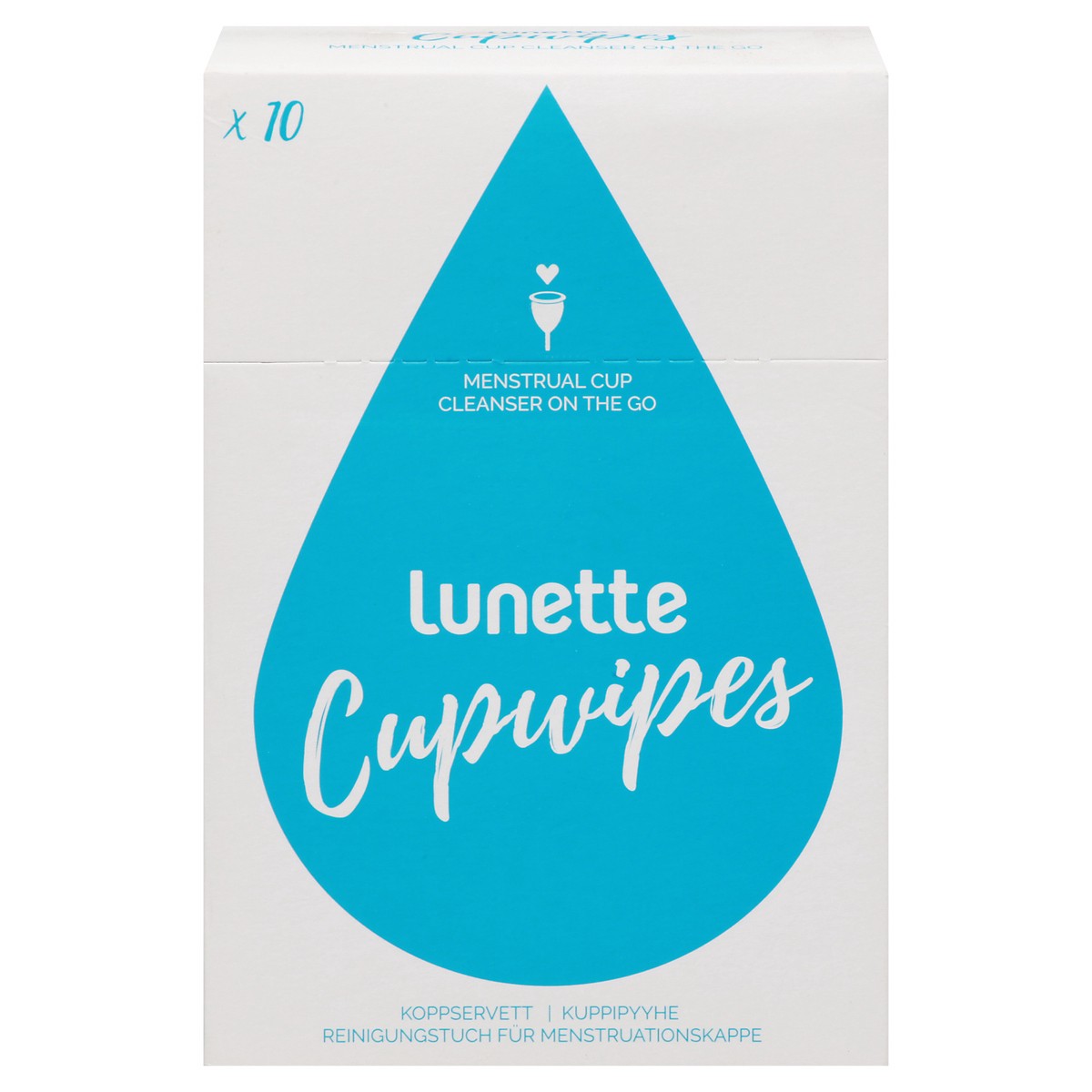 slide 1 of 12, Lunette Cupwipes 10 ea, 10 ct