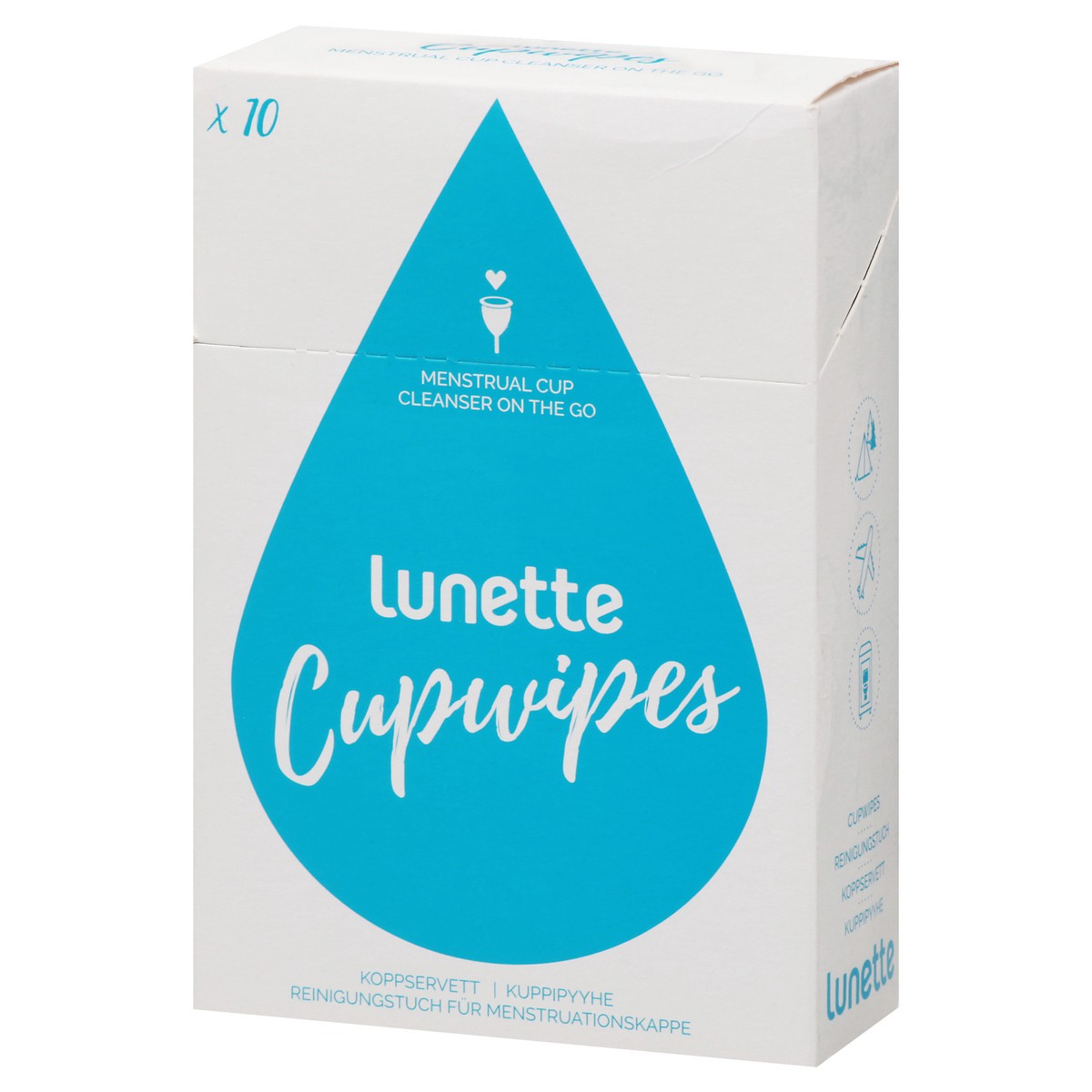 slide 10 of 12, Lunette Cupwipes 10 ea, 10 ct