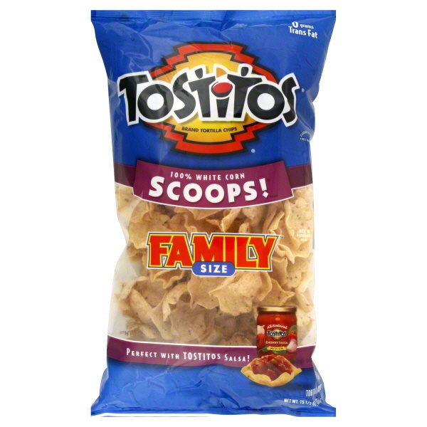 slide 1 of 1, Tostitos Chips Scoops, 15 oz