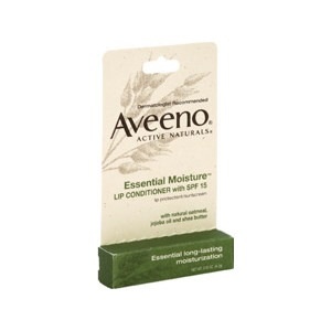 slide 1 of 1, Aveeno Essential Moisture Lip Conditioner With Spf 15, 0.15 oz