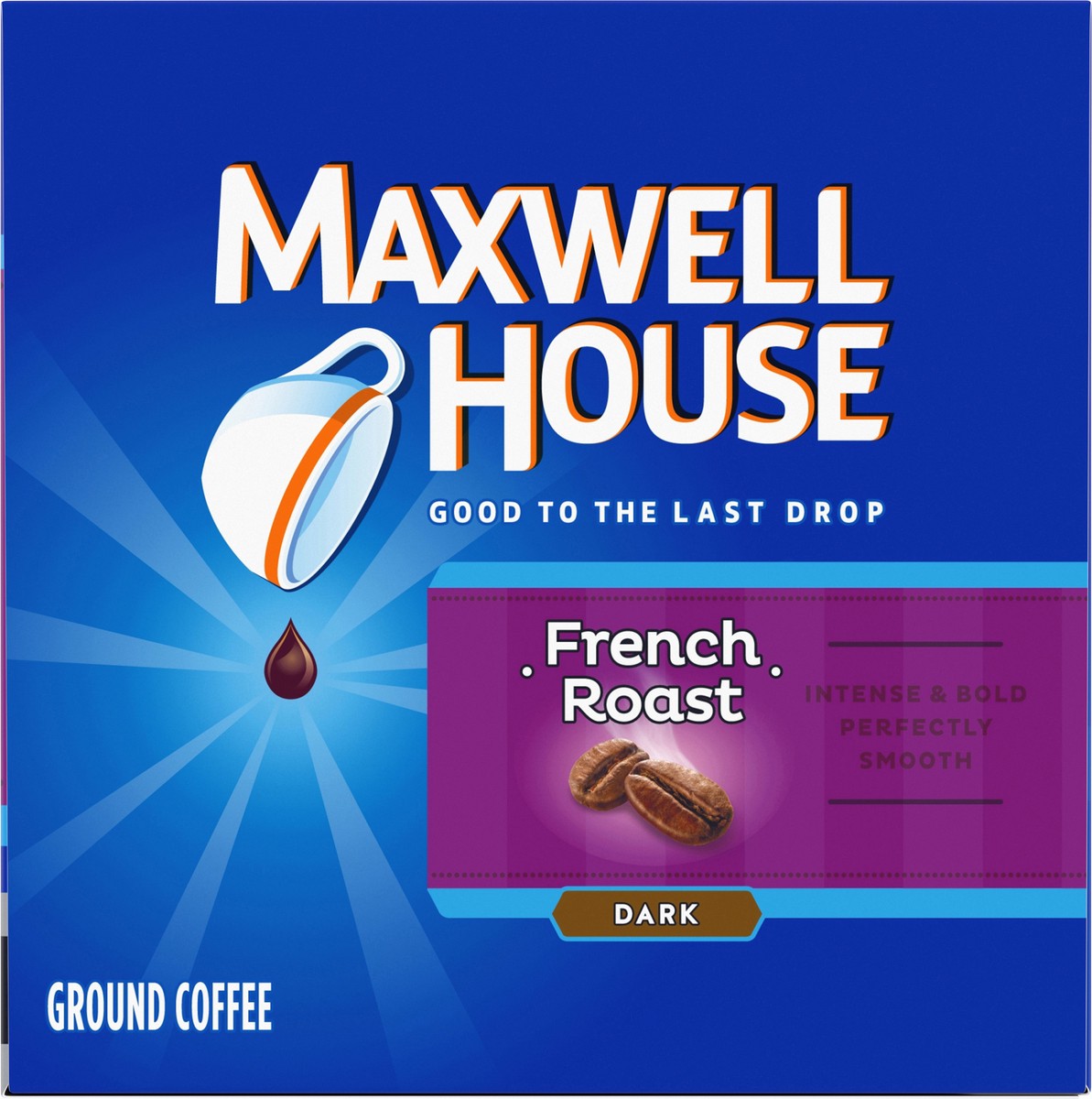 slide 2 of 9, Maxwell House French Roast Dark Roast K-Cup Coffee Pods, 12 ct Box, 12 ct