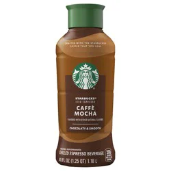 Starbucks Caffe Mocha Iced Espresso Bottled Coffee Drink- 40 fl oz