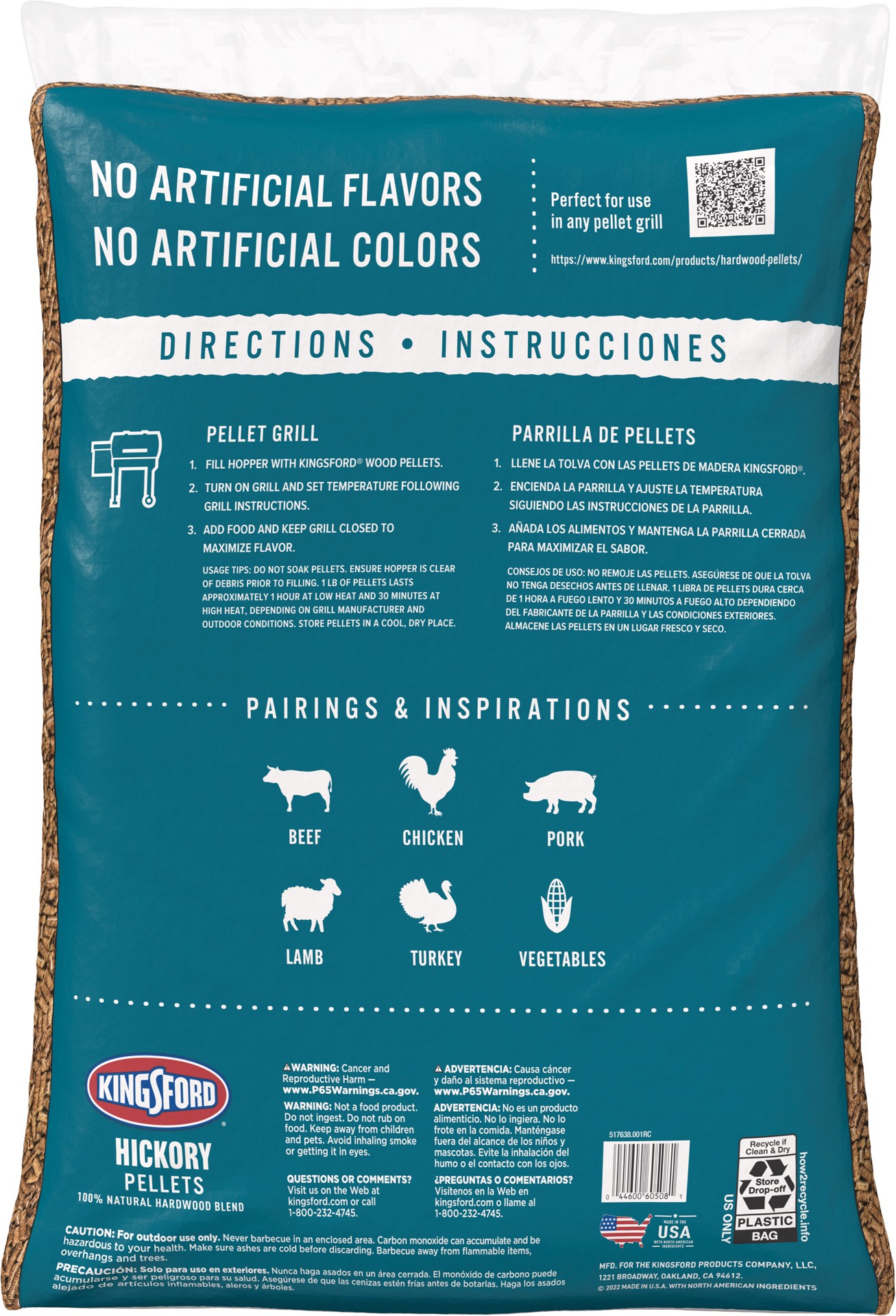 slide 4 of 5, Kingsford Hickory Wood Blend Pellets, 25 lb