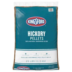 Kingsford 100% Natural Hardwood Blend Pellets, Hickory, 25 lb. Bag