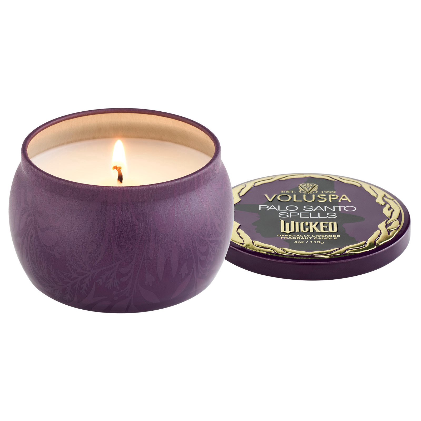 slide 1 of 1, Voluspa Wicked 2 Palo Santo Spells Mini Tin Candle, 4 oz