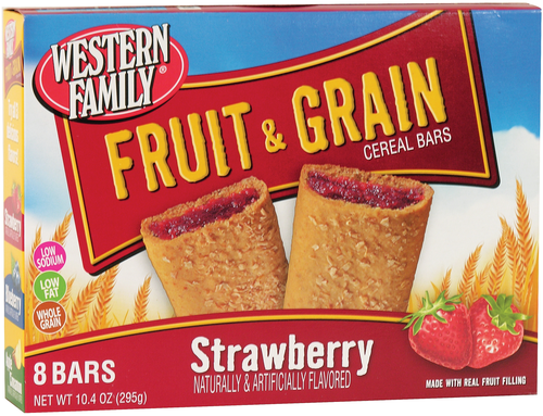 slide 1 of 1, Western Family Fruit Grain Bars Strawberry, 10.4 oz