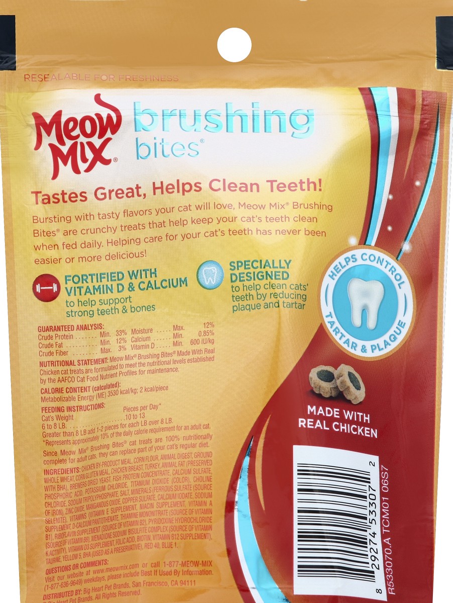 slide 6 of 6, Meow Mix Brush Bites with Real Chicken, 2.25 oz