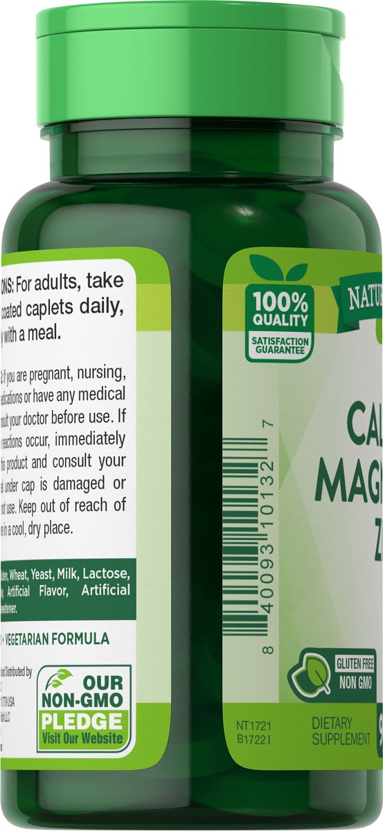 slide 6 of 6, Nature's Truth Calcium, Magnesium, Zinc, 90 ct