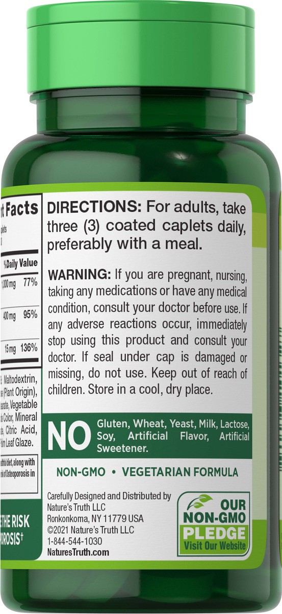 slide 5 of 6, Nature's Truth Calcium, Magnesium, Zinc, 90 ct