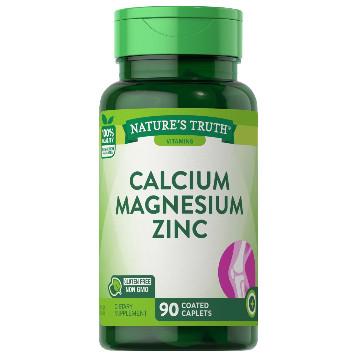 slide 2 of 6, Nature's Truth Calcium, Magnesium, Zinc, 90 ct