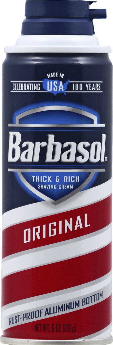 slide 2 of 2, Barbasol Thick & Rich Shaving Cream Original, 6 oz