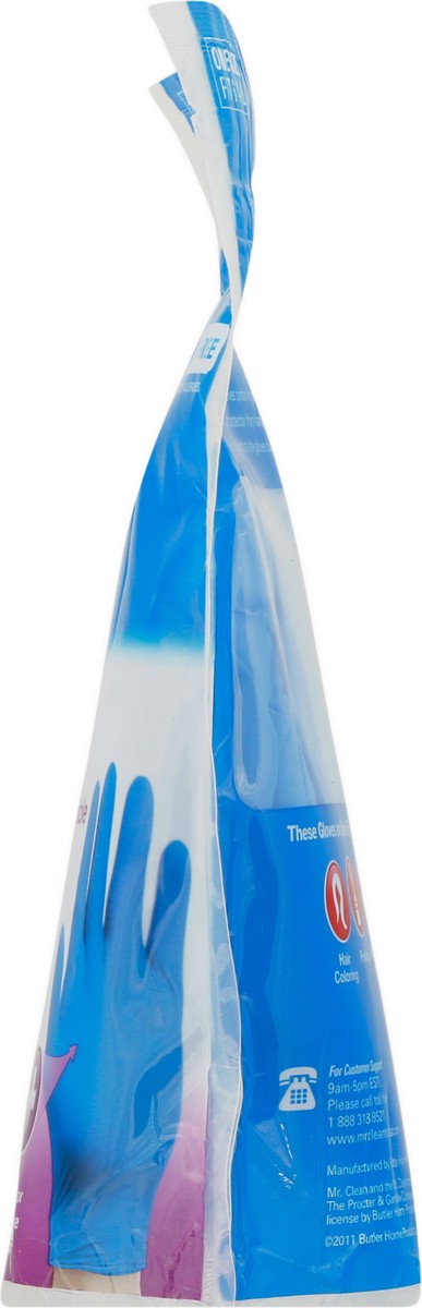 slide 7 of 11, Mr. Clean Latex-Free Nitrile Disposable One Size Fits Most Gloves 30 Each, 30 ct