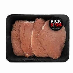 Seasoned Ribeye Pork Cubed Steak - 4 ct
