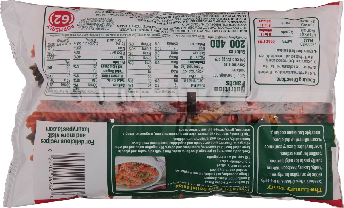 slide 7 of 14, Luxury Tri-Color Rotini 12 oz, 12 oz