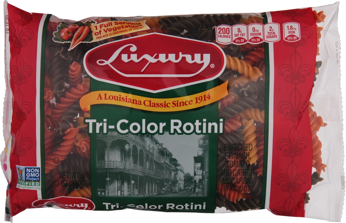 slide 1 of 14, Luxury Tri-Color Rotini 12 oz, 12 oz