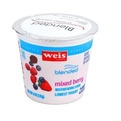 Weis Quality Blended Low Fat Mixed Berry Yogurt