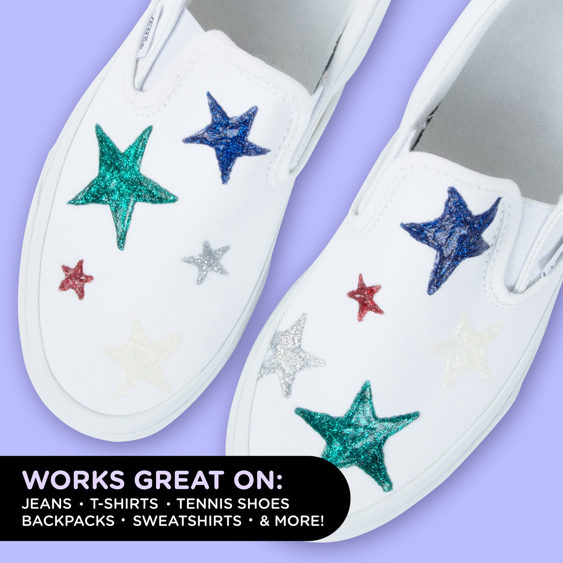 slide 4 of 5, Tulip Glitter Puff Paint Set, 9.25 in x 1.14 in x 6 in