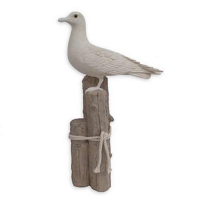 slide 1 of 1, Elements Pier Sea Gull Figurine, 17 in