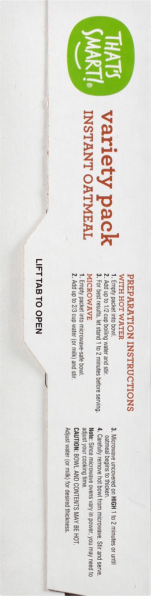 slide 3 of 9, That's Smart! Variety Pack Instant Oatmeal 6 ea, 6 ct