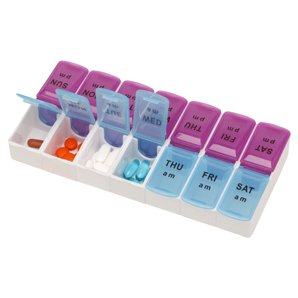 slide 4 of 5, Katelle Health 14 Day Or 7 Day AM/PM Pill Container, 1 ct