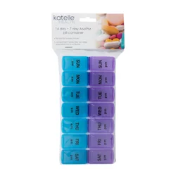 Katelle Health 14 Day or 7 Day AM/PM Pill Container