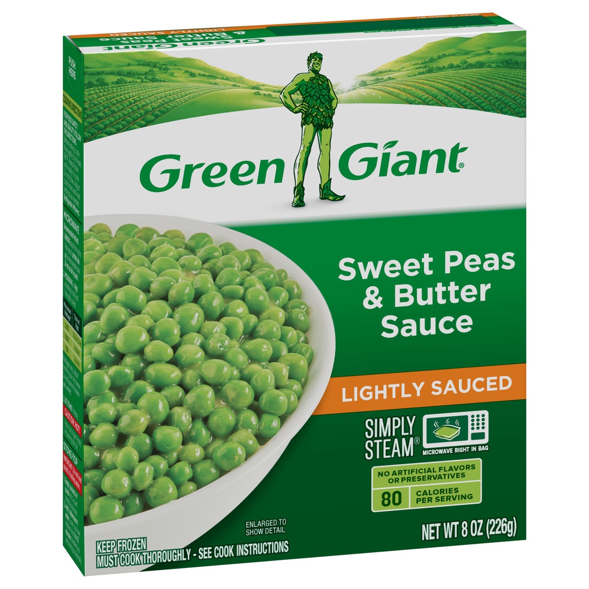 slide 2 of 9, Green Giant Simply Steam Lightly Sauced Sweet Peas & Butter Sauce 8 oz, 8 oz