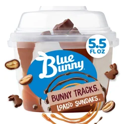 Blue Bunny Bunny Tracks Load'd Sundaes, 5.5 fl oz