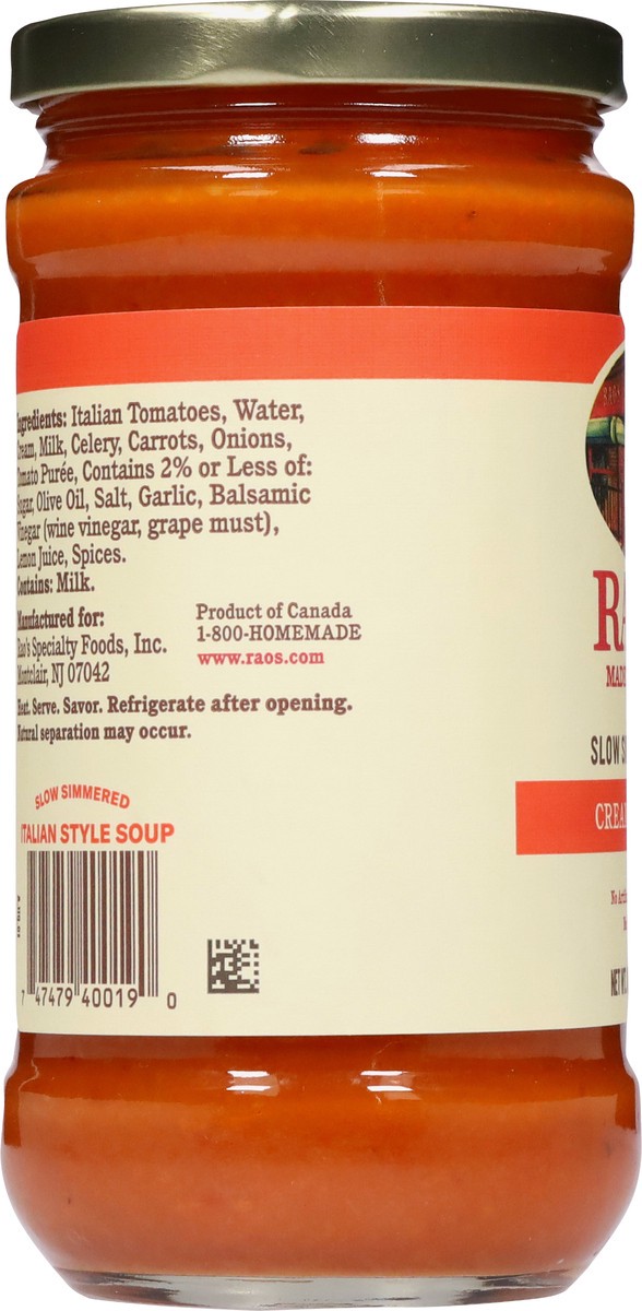 slide 8 of 13, Rao's Made for Home Slow Simmered Creamy Tomato Soup - 16 oz, 16 oz