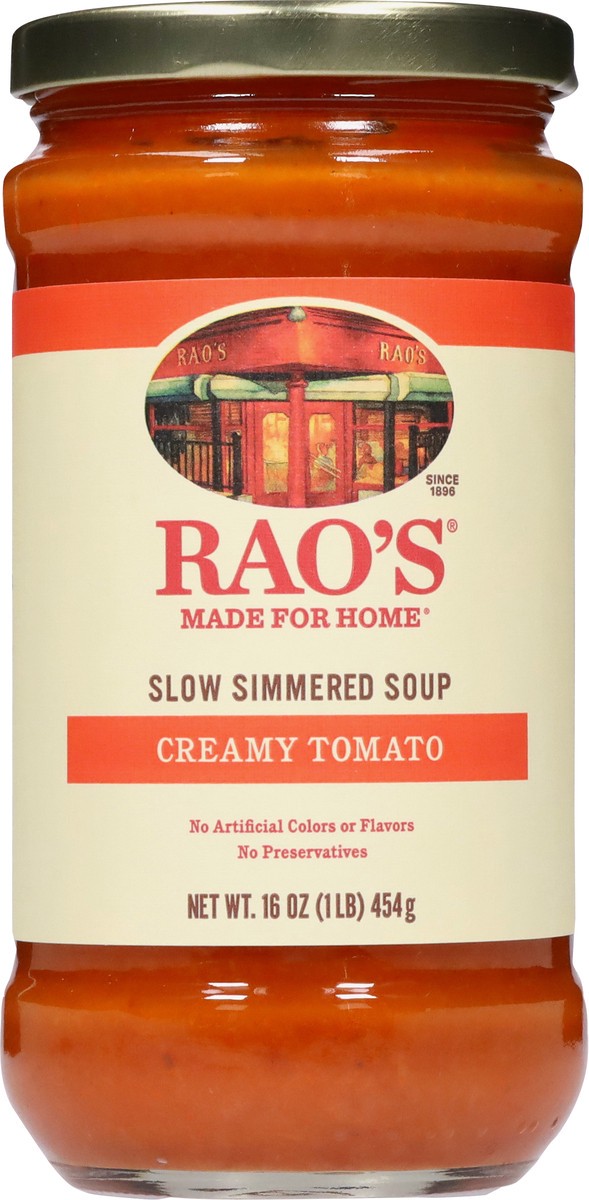 slide 7 of 13, Rao's Made for Home Slow Simmered Creamy Tomato Soup - 16 oz, 16 oz