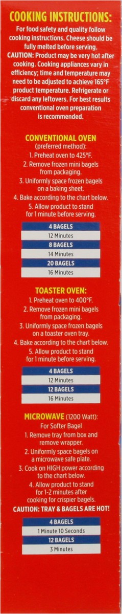 slide 13 of 16, First Street Fs/Cg Mini Pizza Bagel Combination, 40 ct