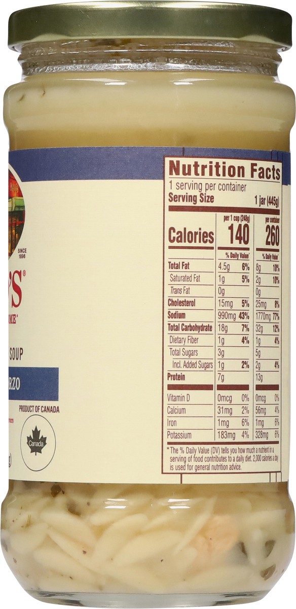 slide 7 of 13, Rao's Made for Home Slow Simmered Chicken & Orzo Soup 15.7 oz, 15.7 oz