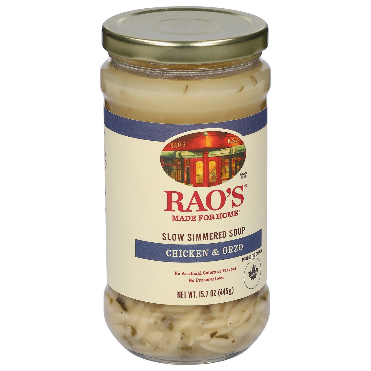 slide 12 of 13, Rao's Made for Home Slow Simmered Chicken & Orzo Soup 15.7 oz, 15.7 oz