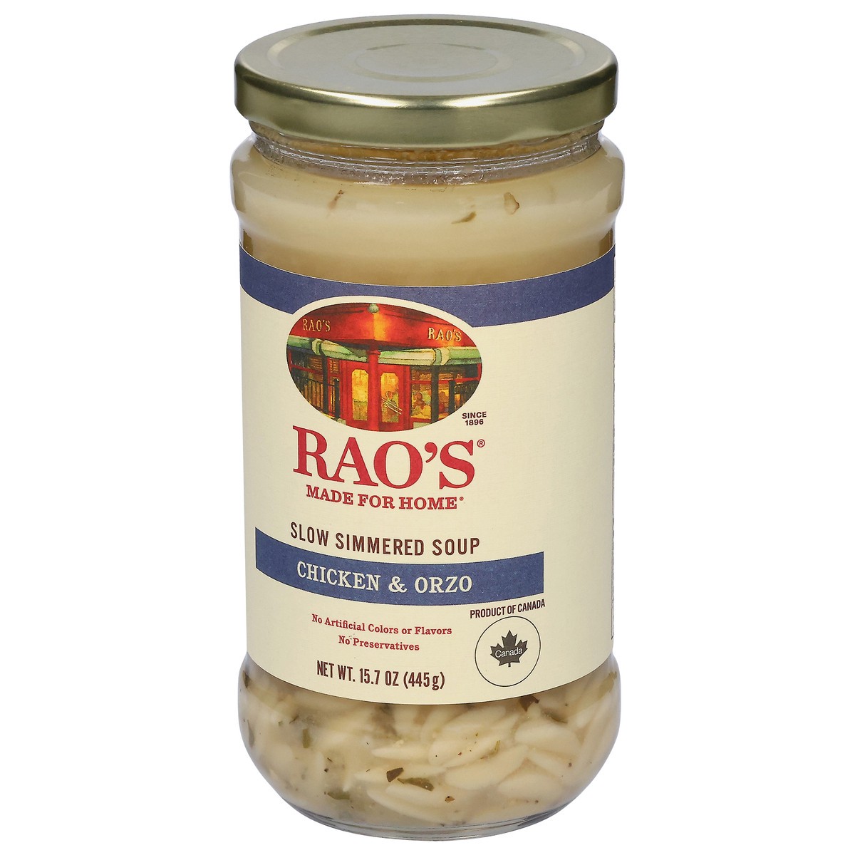slide 10 of 13, Rao's Made for Home Slow Simmered Chicken & Orzo Soup 15.7 oz, 15.7 oz