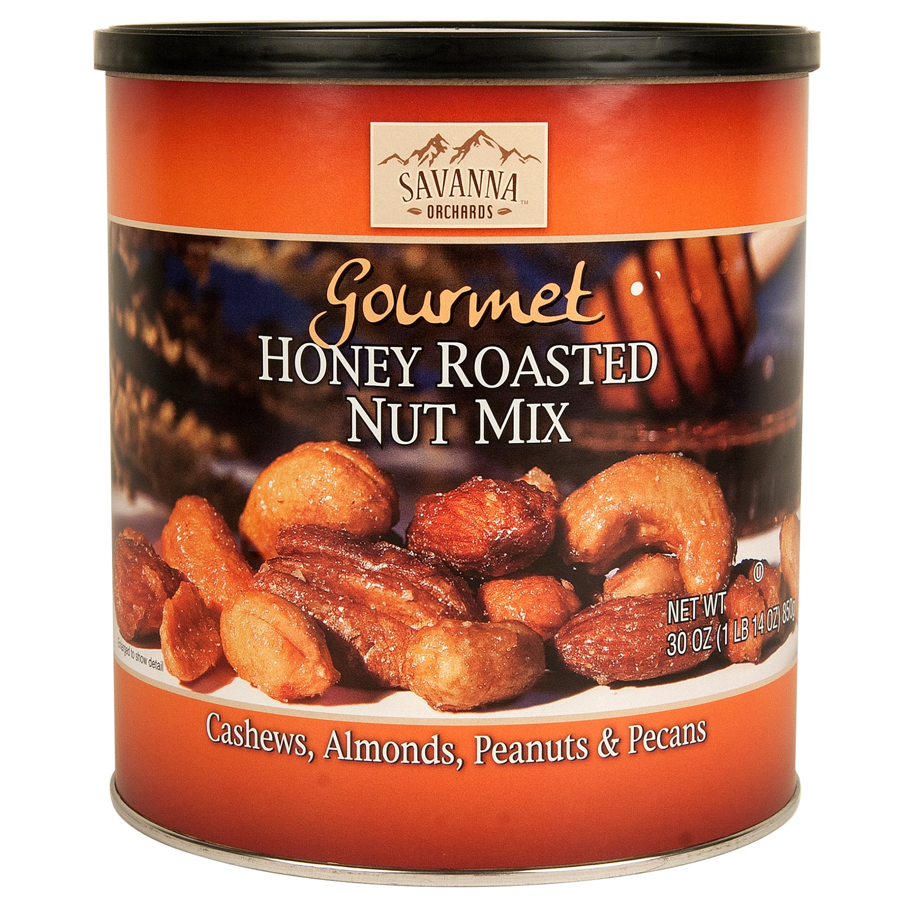 slide 1 of 2, A.L. Schutzman Company Savanna Orchards Honey Roasted Mixed Nuts, 30 oz