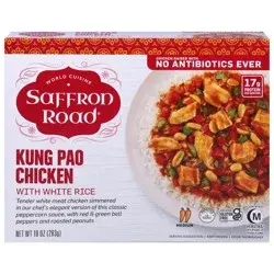 Saffron Road Medium Kung Po Chicken with White Rice 10 oz