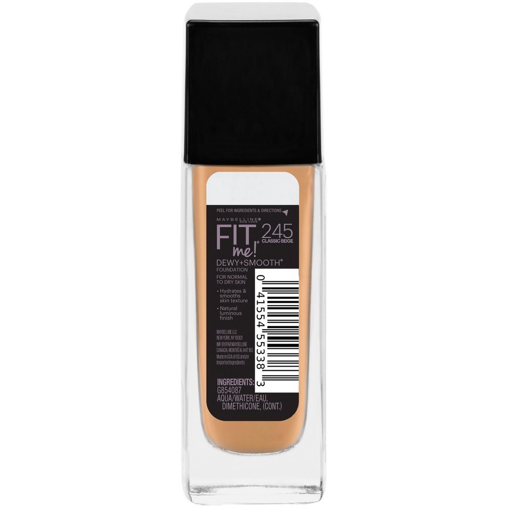 slide 5 of 6, Maybelline Fit Me Dewy + Smooth Foundation SPF 18 - 245 Classic Beige - 1 fl oz, 1 fl oz