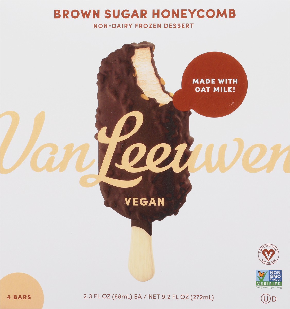 slide 4 of 9, Van Leeuwen Non-Dairy Brown Sugar Honeycomb Frozen Dessert 3 ea, 3 ct