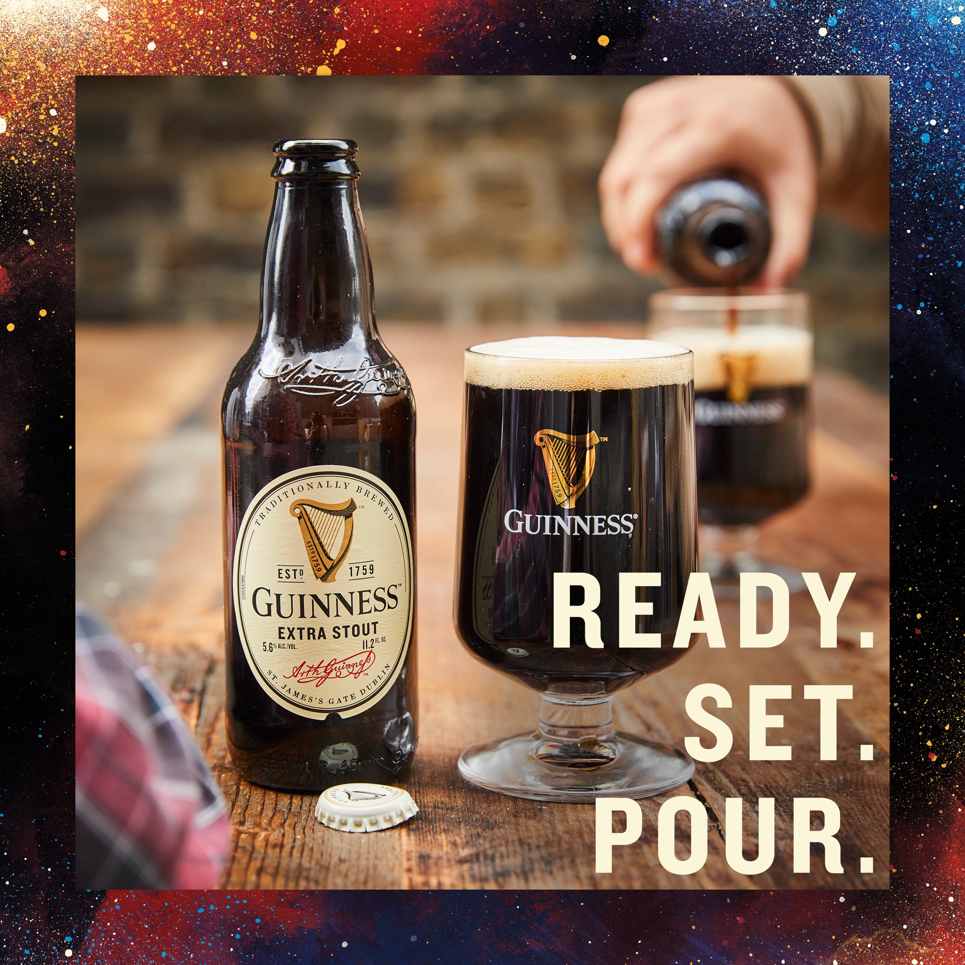 slide 10 of 10, Guinness Extra Stout Import Beer, 22 fl oz, Single Serve Bottle, 5.6% ABV, 22 oz btl