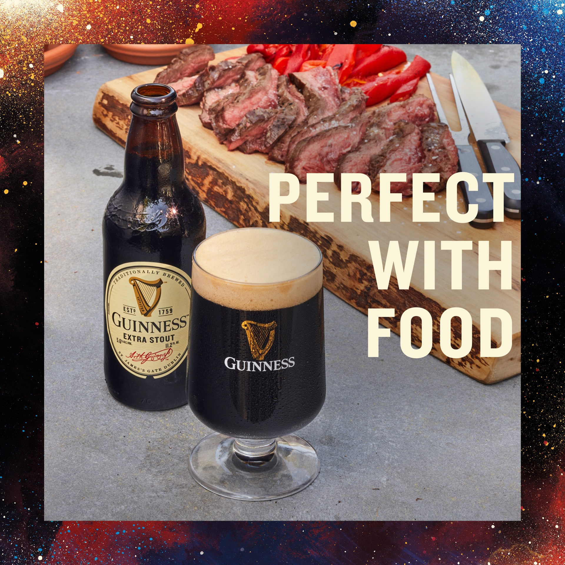 slide 6 of 10, Guinness Extra Stout Import Beer, 22 fl oz, Single Serve Bottle, 5.6% ABV, 22 oz btl