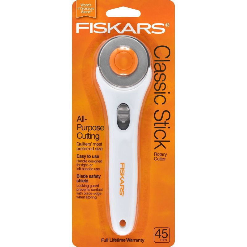 slide 1 of 4, Fiskars Classic Stick Rotary Cutter (45 mm), 1 ct