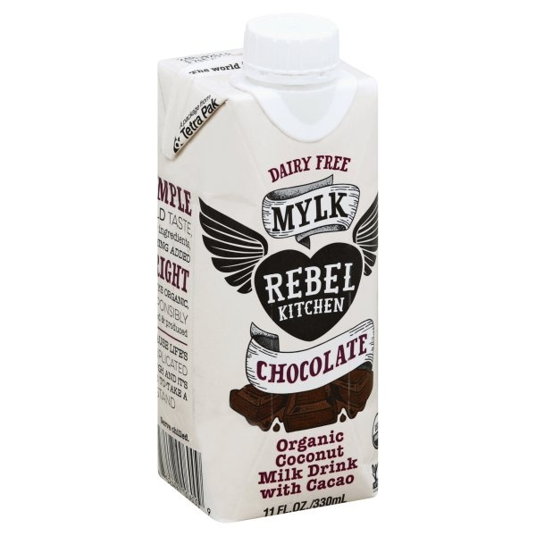 slide 1 of 1, Rebel Kitchen Milk Drink, Organic, Coconut, Chocolate, 11 fl oz