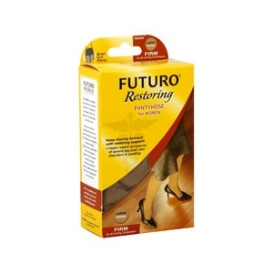 slide 1 of 1, Futuro Beyond Support Pantyhose Firm Large Beige, 1 ct